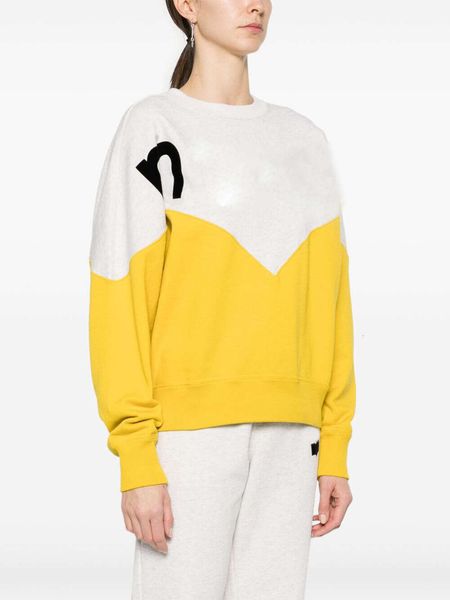 Nouveau sweat chaud 24AW Isabel Marants Designer Sweat à capuche coton style classique bloc de couleur lettre jaune pull en vrac femmes à manches longues cerceau pull haut