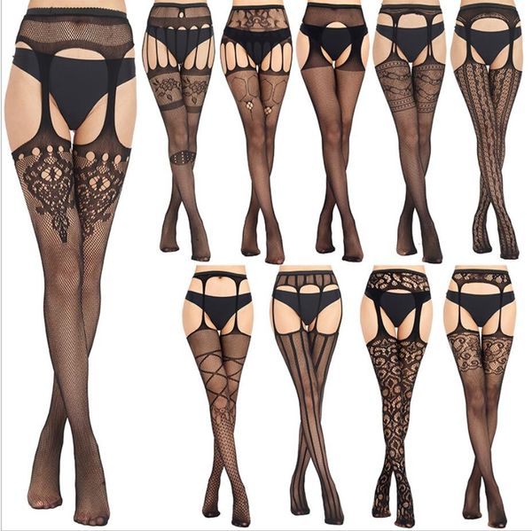 Nouveau chaud femmes Sexy bas de soie mode collants dames maille Lingerie pour filles collants Sexy femmes collants bas