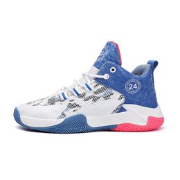 Nouveaux ménages Chaussures de basket-ball pour enfants garçon fille respirable blanc bleu noir orange rouge or mens entraîneurs extérieurs sports premium confortable et durable