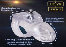 Nuevo dispositivo de castidad masculina HTV5 Anillos de pene BDSM Toys de sexo para adultos9820472