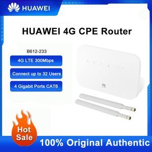 New Huawei B612-233 Routeur 4G Router CPE Cat 7 300 Mbps routeurs WiFi Hotspot Router avec SIM Card Slot 4 Gigabit Ethernet Ports