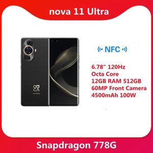 Nouveau téléphone portable huawei nova 11 ultra 6.78 