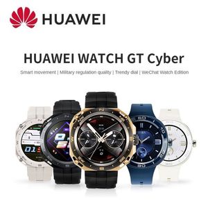 Nieuwe Huawei Bekijk GT Cyber Bluetooth Call Sleep Hartslag Detectie Sport Waterdicht veelzijdige Dial GPS Smart Watch