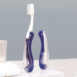 Nuevo higiene oral portátil desechable viajar plegable camping cepillo de dientes senderismo