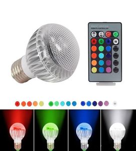 Nuevo módulo IC 16 Cambio de color Bulb de la bola de globo de 9 W Lámpara de luces LED RGB E27 B22 con control de control remoto 6942992