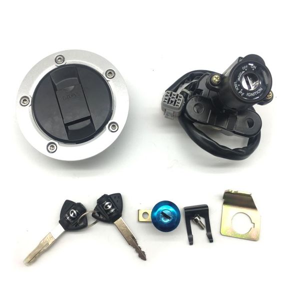 Nuevo interruptor de encendido, tapa de combustible, juego de cerradura y llave de asiento para Suzuki GSXR600750 20042016 GSXR1000 20032016 GSXR1300 200816 SV650SV104921872