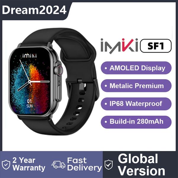 Nuevo reloj inteligente IMIKI SF1 Pantalla AMOLED de 2,01 