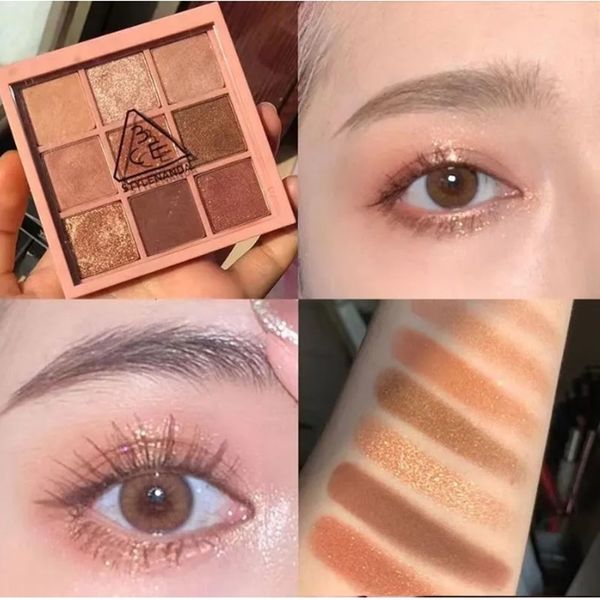 Nuevo en stock 3CE SHADAW DE ESACIÓN SOMBRA 9 COLORS Sombra de ojos y Handaiyan 9 Color Paleta Tierra Sala de ojos de calabaza Paleta de desnudos