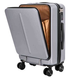 NIEUWE MTE Carry On Suitcase Wheels '' Tolley Bagage Bag Travel Rolling Cabin met laptop Fashion Men J220708 J220708