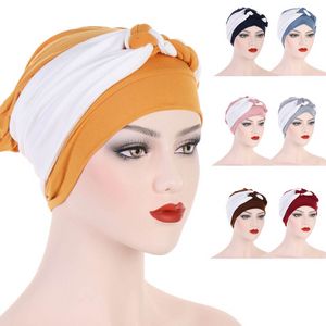 Nouveau indien Turban femmes tresses chimio casquette musulman Hijab Bonnet chapeau perte de cheveux tête couverture écharpe enveloppement chapeaux chapeaux Turbante Mujer