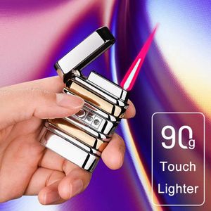 Nouveau allumage par induction électronique individualisé coupe-vent flamme directe butane sans briquet à gaz accessoires pour fumer gadgets pour hommes LAWL