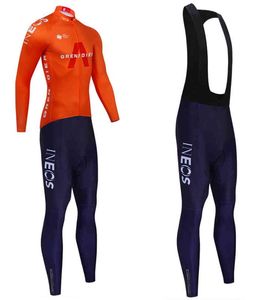 Nouveau Ineos Maillot de cyclisme veste d'hiver pantalon de vélo costume Ciclismo thermique polaire Maillot de vélo vêtements3om3dibx4506363