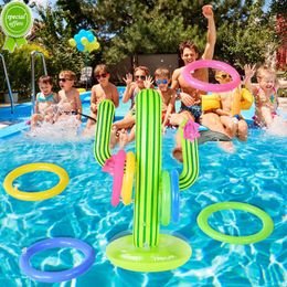 Nieuwe Opblaasbare Cactus Ring Toss Game Outdoor Zwembad Drijvende Rekwisieten Zomer Hawaiian Beach Party Game Leuk Speelgoed voor Kinderen Volwassen