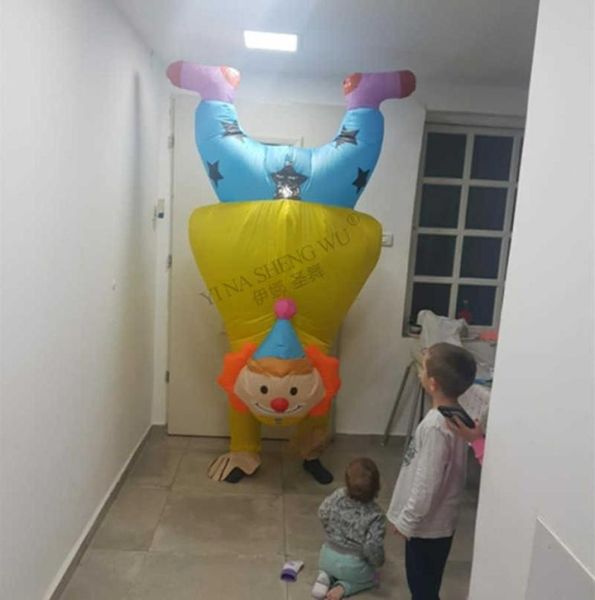 Nouveaux Costumes gonflables adultes enfants Clown lapin exploser carnaval fête en vrac Cosplay vêtements porter pour hommes femmes cadeau d'anniversaire Q0918074545