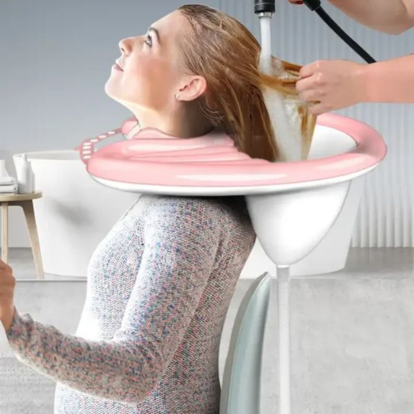 Nueva cuenca de champú inflable PVC plegable portátil portátil almohadilla spa bañera de lavado de cabello para mujeres embarazadas ancianas