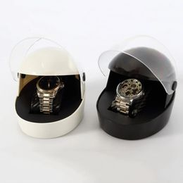 Nouveau casque innovant en forme de boîte de montre de haute qualité boîte d'affichage de bijoux support de bureau diverses boîtes de rangement de couleurs 240314