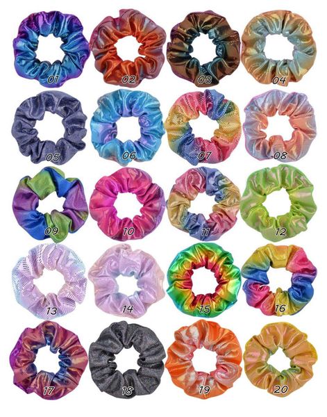 Nouveau INS 20 Couleurs Titulaire De Queue De Cheval Cheveux Scrunchy Élastique Laser Bandes De Cheveux Scrunchy Bandeaux Cravates Cordes pour Femmes Filles