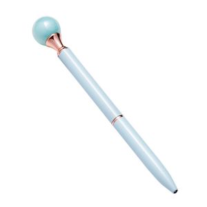 Stylo à bille en métal avec perles colorées, pour école, affaires, hôtel, bureau, mariage, anniversaire, fournitures festives de noël