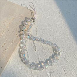 Nouveau téléphone mobile Lanyard Soft Ceramics Resin Acrylic Love Butterfly Pearl Crystal Beads Manual DIY ORIGINAL ANTI LAS