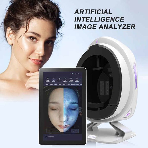 Nouvelle machine de scanner facial 3D intelligente avec Ipad 28 millions de tests de visage LCD haute définition Analyseur de peau pour une utilisation en salon