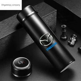 Nieuwe intelligente roestvrijstalen thermostemostemperatuur Display Smart Water Bottle voor Mazda 3 BK BL 323 Axela Atenza CX-3 CX-4 CX5 CX-7