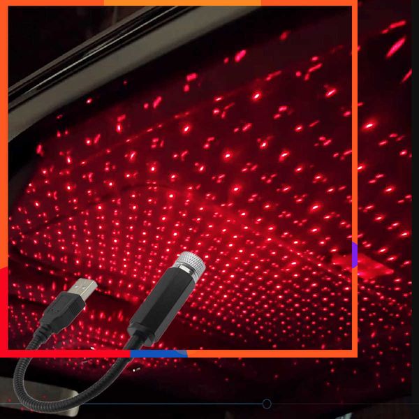 Nuevo Interior Starlight Láser LED atmósfera estrella pantalla USB coche noche decoración galaxia hogar