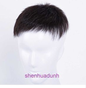 Nouvelle perruque de célébrité Internet Real Hair Mens Piece Age réducteur outil de cuir chevelu de cuir chevelu blanc Méditerranée