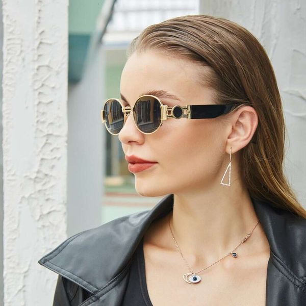 Nouvelles lunettes de soleil pour hommes et femmes célèbres sur Internet, lunettes de soleil en métal