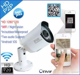 Nouveau Caméra ip sans fil 720p wifi système de sécurité surveillance de capture vidéo extérieure