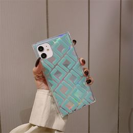 Nuevo Iphone 13 Case Fashion Laser Sheet Phone Cases para 11promax 12pro Xs Xr X 7plus 8 6s Cubierta protectora de teléfono de alta calidad