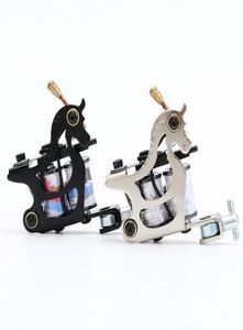 Nieuwe Ijzer Handgemaakte Tattoo Machine Liner Dual 10 Wrap Coils voor Tattoo Gun Levert TM305530567709663