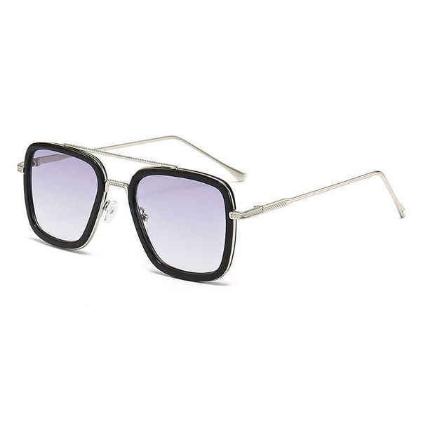 Nuevas gafas de sol de iron man, gafas de tendencia para hombres, caja de moda, gafas de sol de spider man