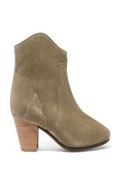 NIEUW ISABEL DE DICKER SUEDE ENKLE BOTES Echt lederen mode Nieuwe pop Marant Paris Western GeInspired Ratways Dicker Booties Shoes520908