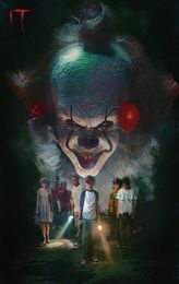 Nueva película de IT Pennywise Stephen King Horror Art Canvas Póster Modern HD Pintura al óleo de la pared Pintorización Póster de imagen para ROO8601074