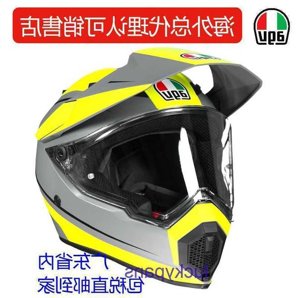 Nouveau casque de moto italien AGV AX9 tout-terrain, double usage, toutes saisons, 1EAB