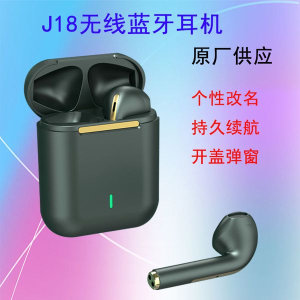 Nouveau casque Bluetooth sans fil J18 ANC casque en métal Double oreille modèle privé TWS5.0 affichage de puissance personnalisé tactile
