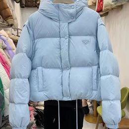 Nieuwe jas, damesjas, designerjas, pluizig damesdonsjack met lange mouwen, winterjas, nauwsluitende designer damesjas, winddichte korte parka