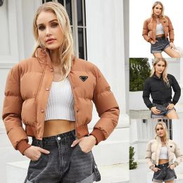 Nouvelle veste femme manteau veste de créateur Puffy manches longues femme manteau d'hiver vêtements d'extérieur Designer Lady Slim veste coupe-vent court parka vêtements