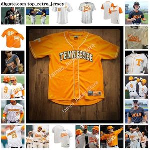 NIEUW Jam Wears College NCAA Custom Tennessee Volunteers Baseball Jersey 25 Blake Burke 26 Wyatt Evans 27 Jor dan Beck 28 Grant Cherry 29