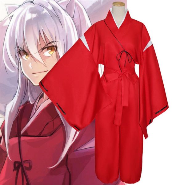 Nouvel anime japonais inuyasha cosplay costume complet set kimono cosplay costumes halloween carnival cosplay costume8054927