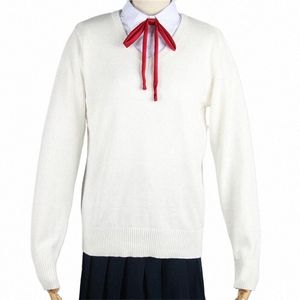 Nouveau Campus Japonais Pull Lg Manches Homme Et Femmes Étudiants Uniforme Pull Tricoté Jk Filles Garçon Lycée Vêtements Cott P5XD #