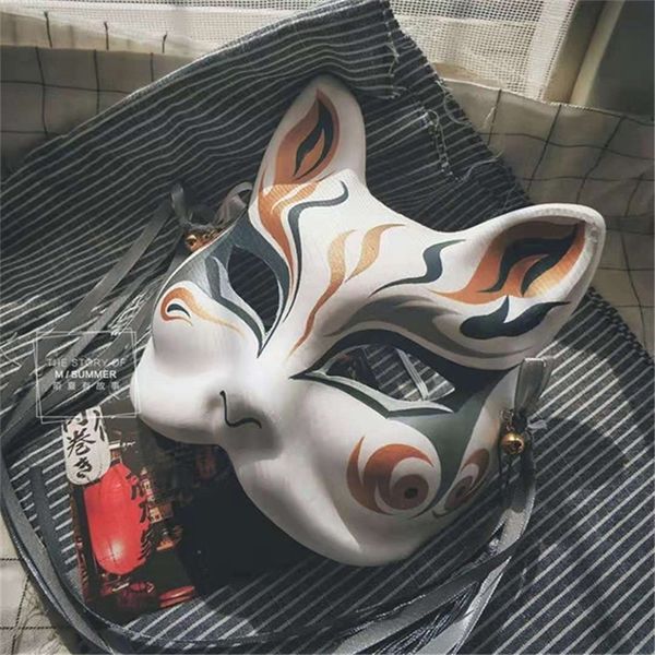 Nueva máscara privada japonesa pintada a mano Gran maestro del cultivo demoníaco Wei Wuxian Máscara Halloween Cosplay Photo Props T200509