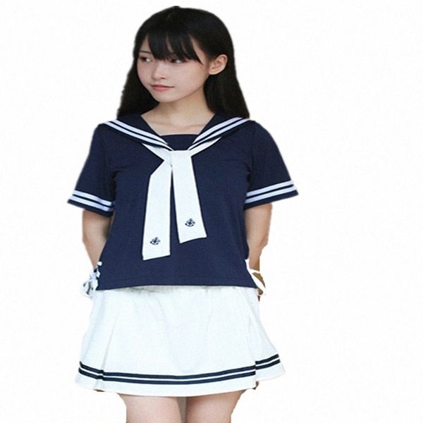Nouvelle école japonaise uniforme de marin fi classe scolaire uniformes scolaires de marin de la marine pour les filles costume f6oN #