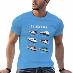 nieuwe Japanse Shinkansen Bullet Trains Kunstwerk T-Shirt effen t-shirt custom t-shirts ontwerp je eigen t-shirts voor mannen grafische 280E #