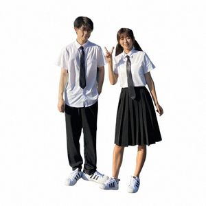 Nouveau style japonais lycéens uniforme costume style de collage académique coréen campus fille ensemble hommes britanniques garçon fille uniformes d18I #