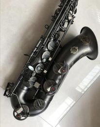 Nouveau saxophone de ténor suzuk japonais B Musique plate Instrument en bois noir nickel or sax professionnel6386369