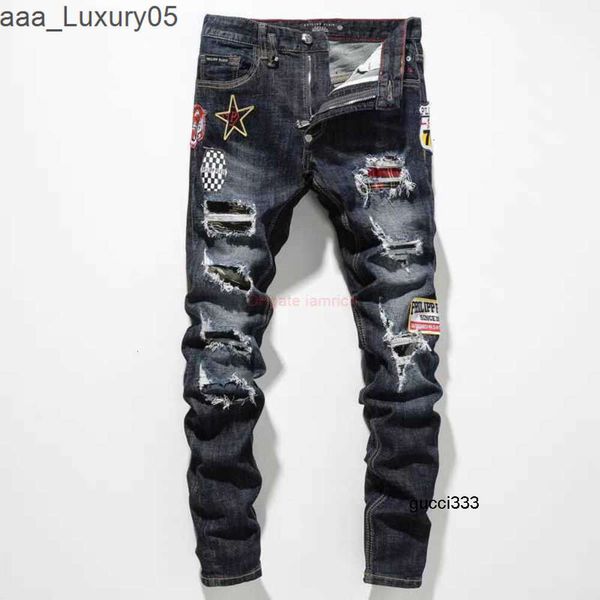 Nouveau Jeans amari Washed amirl Pantalon amirlies PP am es amis Denim imiri es amiiri Hommes AM Tattered Wornout Designer Jeans Vêtements Tendance Jeunes High Street Fashion P E5TY