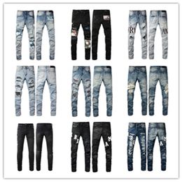 Nouveaux jeans Arrivées pour hommes Designer de luxe Denim Jeans Pantalons trous pantalon Biker pour hommes Ventes à chaud 2024-088