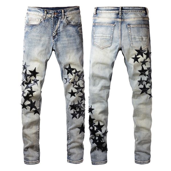 Nuevos jeans Llegadas para hombre Diseñador de lujo Pantalones de mezclilla Agujeros Pantalones Biker Ropa 2024 Venta caliente 3DDU
