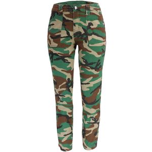 Pantalon de cargaison du nouveau jean Camouflage de Denim pour femmes pantalons féminins polyvalents 9109-02